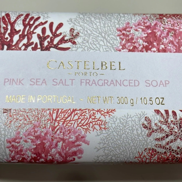 Castelbel Porto Pink Sea Salt Fragranced Soap 10.5 oz Luxury Bar Portugal - Picture 2 of 5